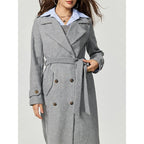 Double Breasted Woolen Coat Outerwear