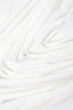 Sarads Deep V White Denim Maxi Dress