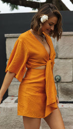 Short Irregular Asymmetric Hem Dress