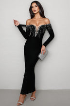 Darle One-Shoulder Bandage Maxi Dress