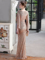 Angel wings elegant evening dress