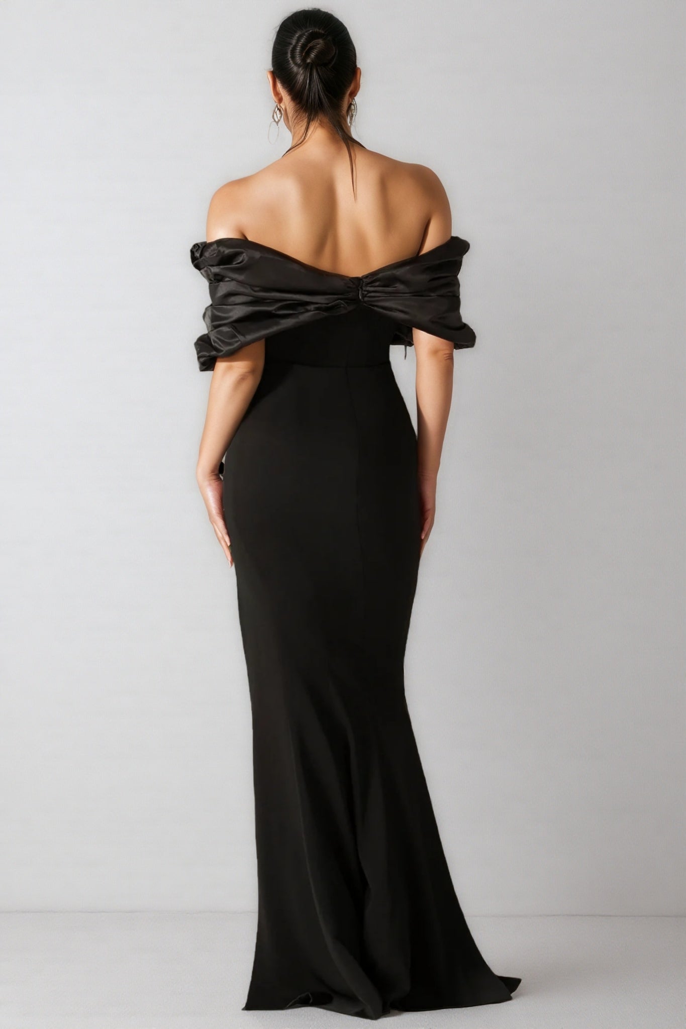 Tiana Solid Colour Wrap Hip Dress