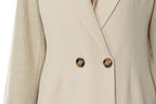 Color Contrast Patchwork Trench Coat