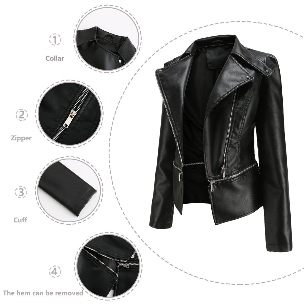 Faux Leather Coat Day to Night Jacket