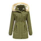 Lambskin Fleece Padded Loose Parkas