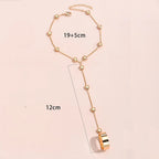 Heart Charm Hand Back Chain Finger Bracelet