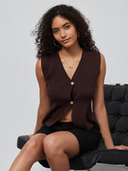 Knitted Slimming Vest Jacket