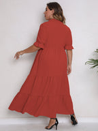Day to Night Round Neck Short Sleeve Bow Dress