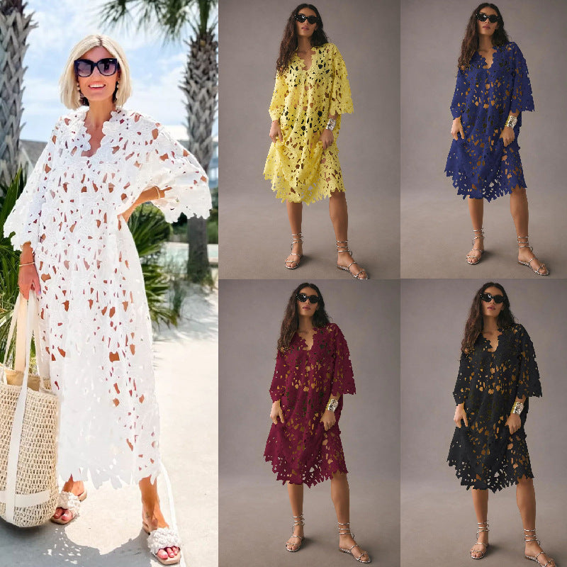 Casual Loose Fit Beach Dress