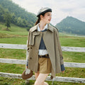 Elegant Mid-Length Trench Coat