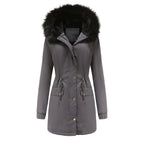 Fleece Lined Hooded Parka Jacket