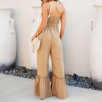 Solid Color Sexy Jumpsuit
