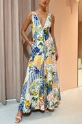 Sleeveless V-neck Dress