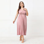 Plus Size Sexy Ankle Length Semi Formal Dress