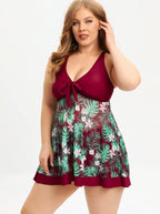 Karina Exclusive Retro Style Swimwear with High Waist Printed Plus Size Dress Chic Silhouette Collection