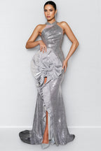 Giana Sleeveless Sequin Maxi Dress