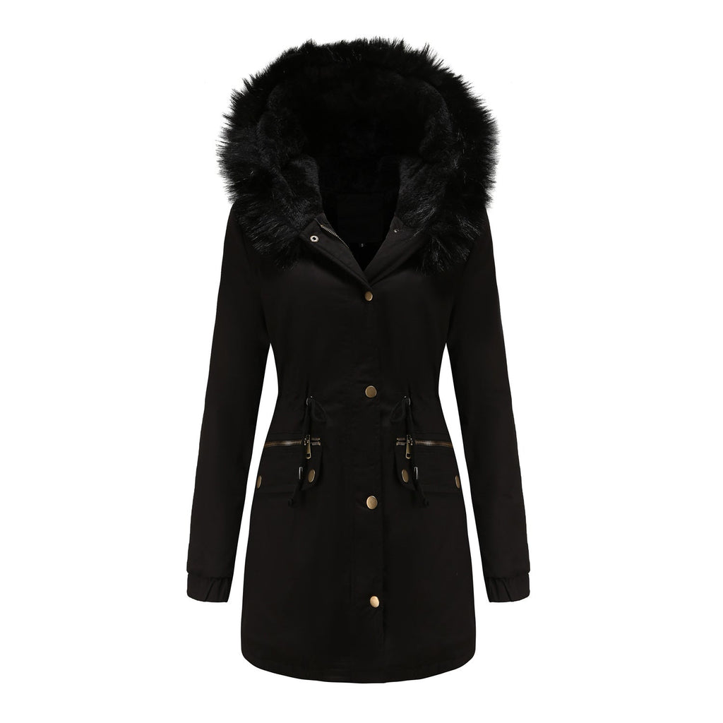 Fleece Lined Hooded Parka Jacket