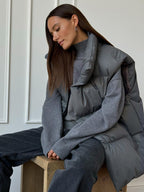 Cotton Loose Vest Jacket