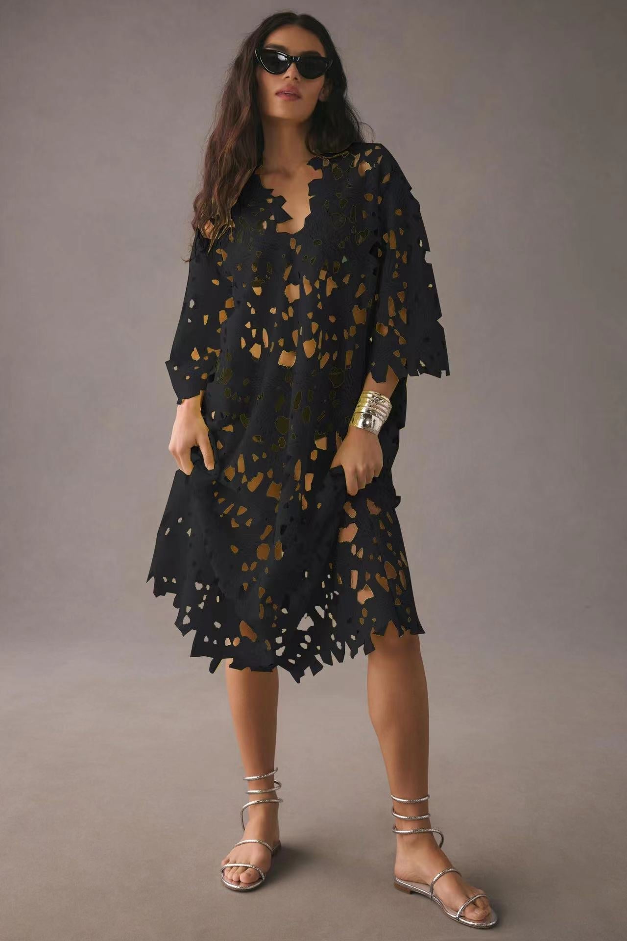 Casual Loose Fit Beach Dress