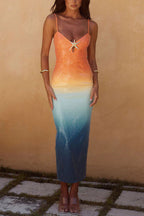 Multi Color Sequined Maxi
