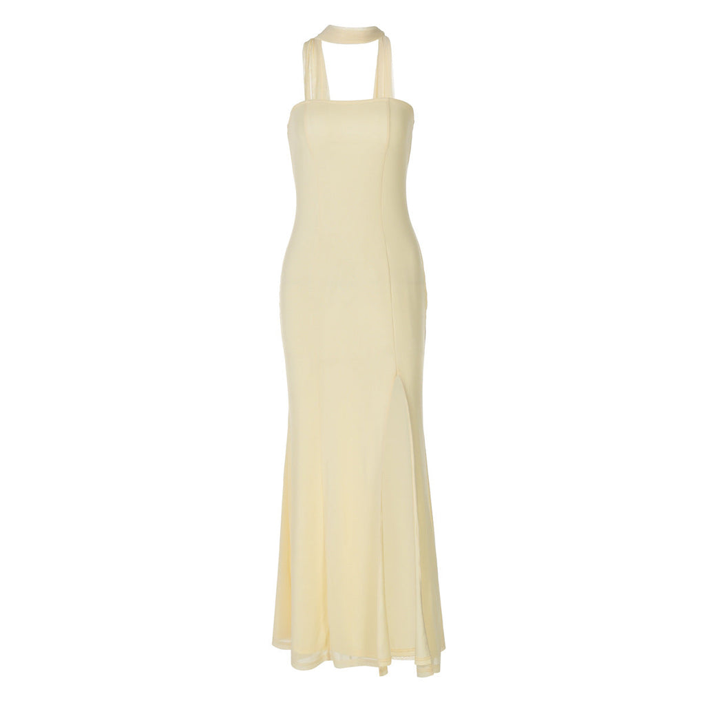 Strapless Sexy HIgh Split Gown