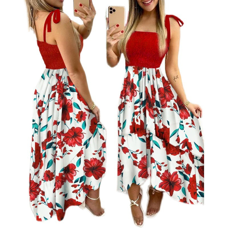 Xenia Luxe Women's Floral Maxi Dress with Adjustable Shoulder Straps Evening Wear Edit