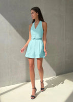 Sierra Tailored Halter Vest & Shorts Set