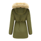 Lambskin Fleece Padded Loose Parkas