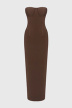 Cosmo Sleeveless Backless Split Maxi Dress
