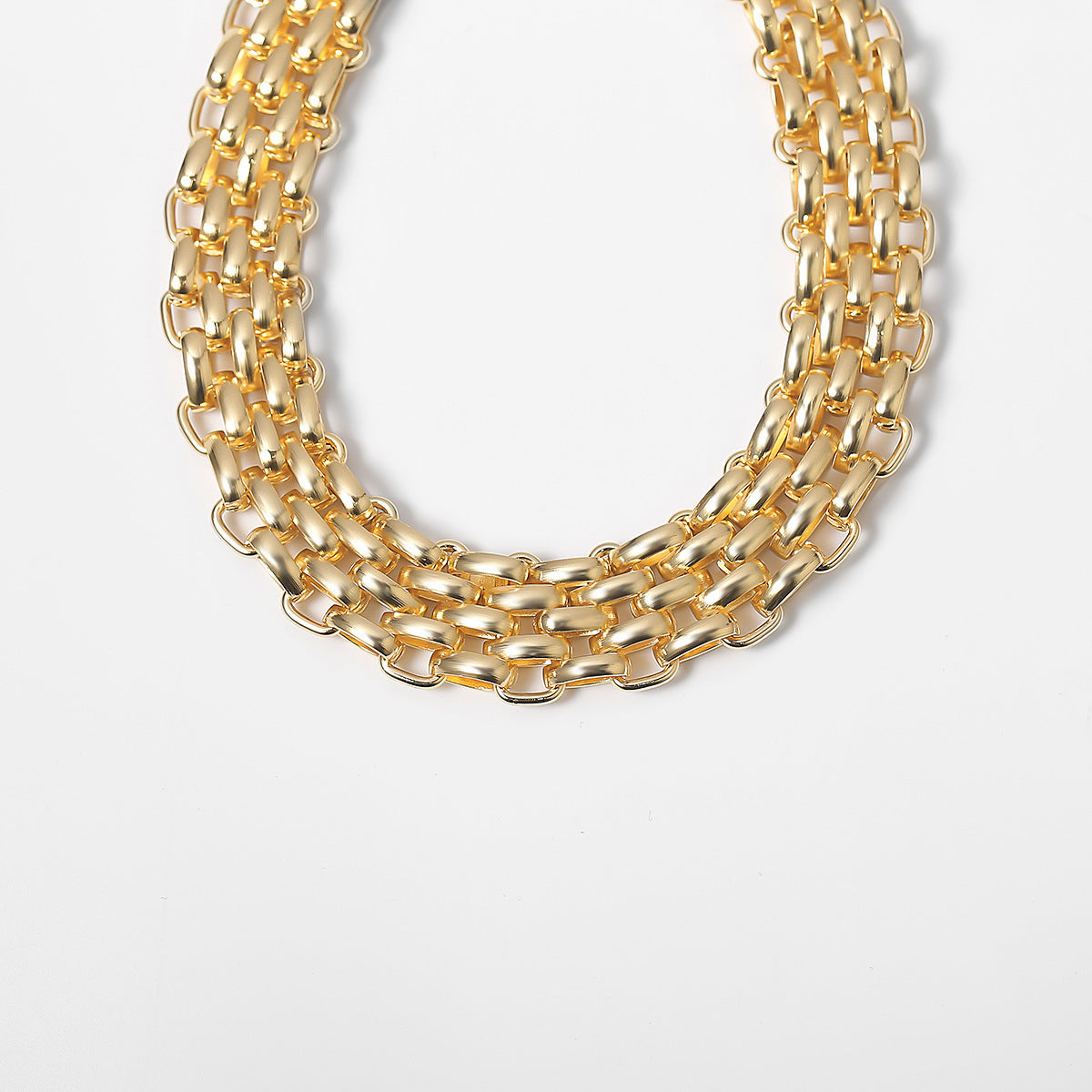Punk Style Chunky Curb Chain Choker Necklace