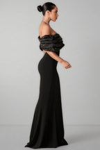 Tiana Solid Colour Wrap Hip Dress