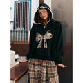 Oversize Lace Bow Hoodie