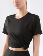 Slim Fit Mesh Back Panel Tee