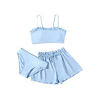| Women's Bikini Set with Slim Top and Comfortable Shorts