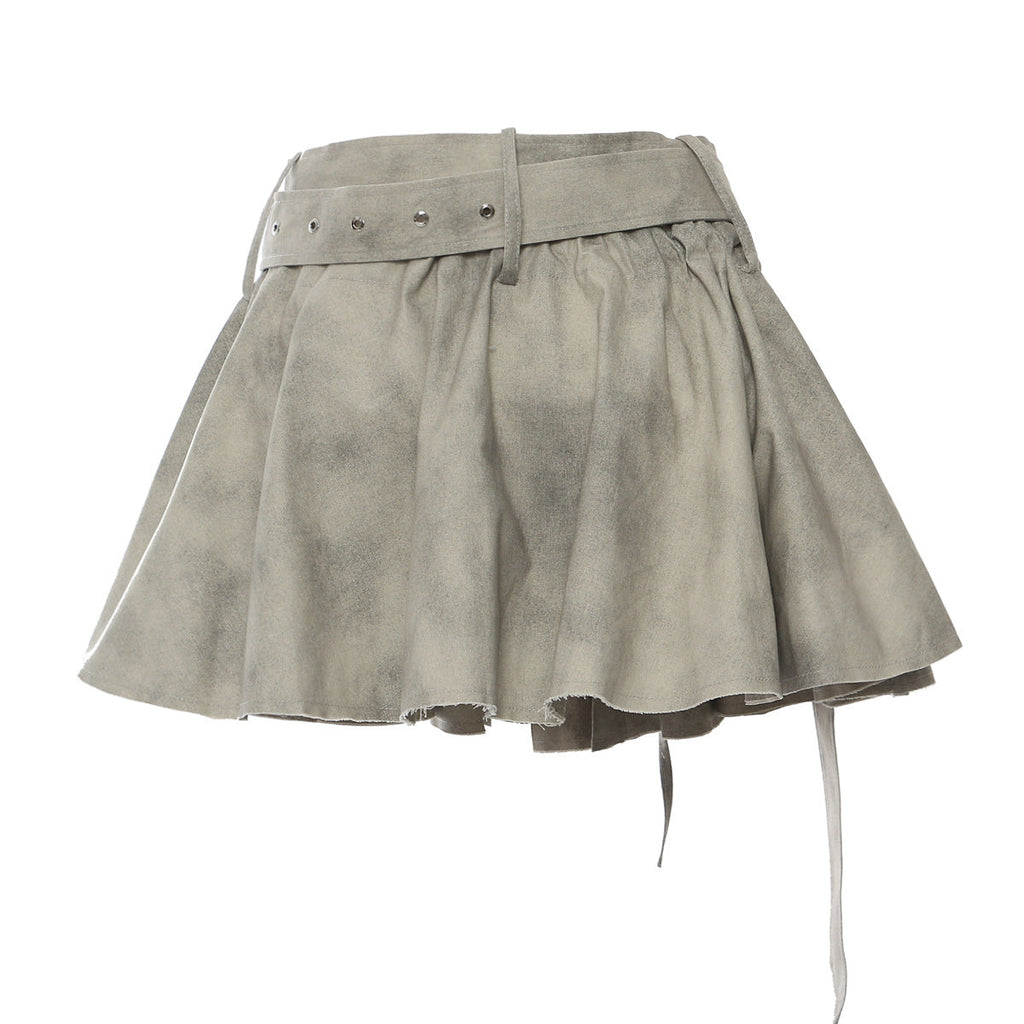 Camouflage Ink Skirt Suit