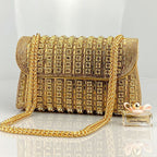 Chantal Clutch Bag with Diamond Detail
