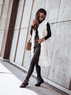 Fur Long Vest Coat