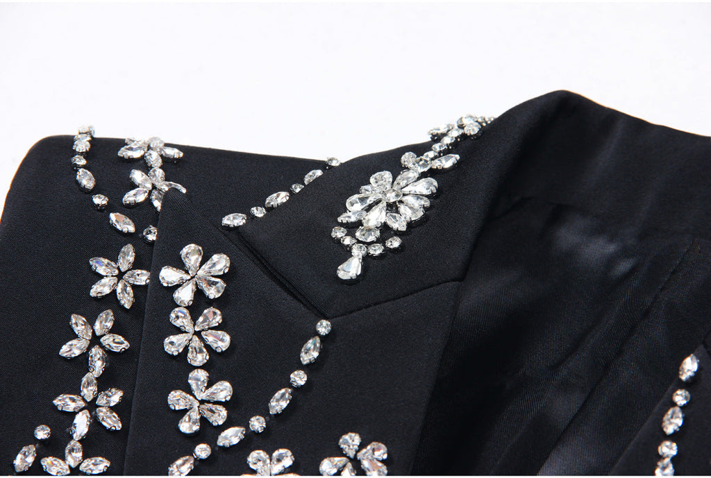 Rhinestone Sleeveless Business Vest