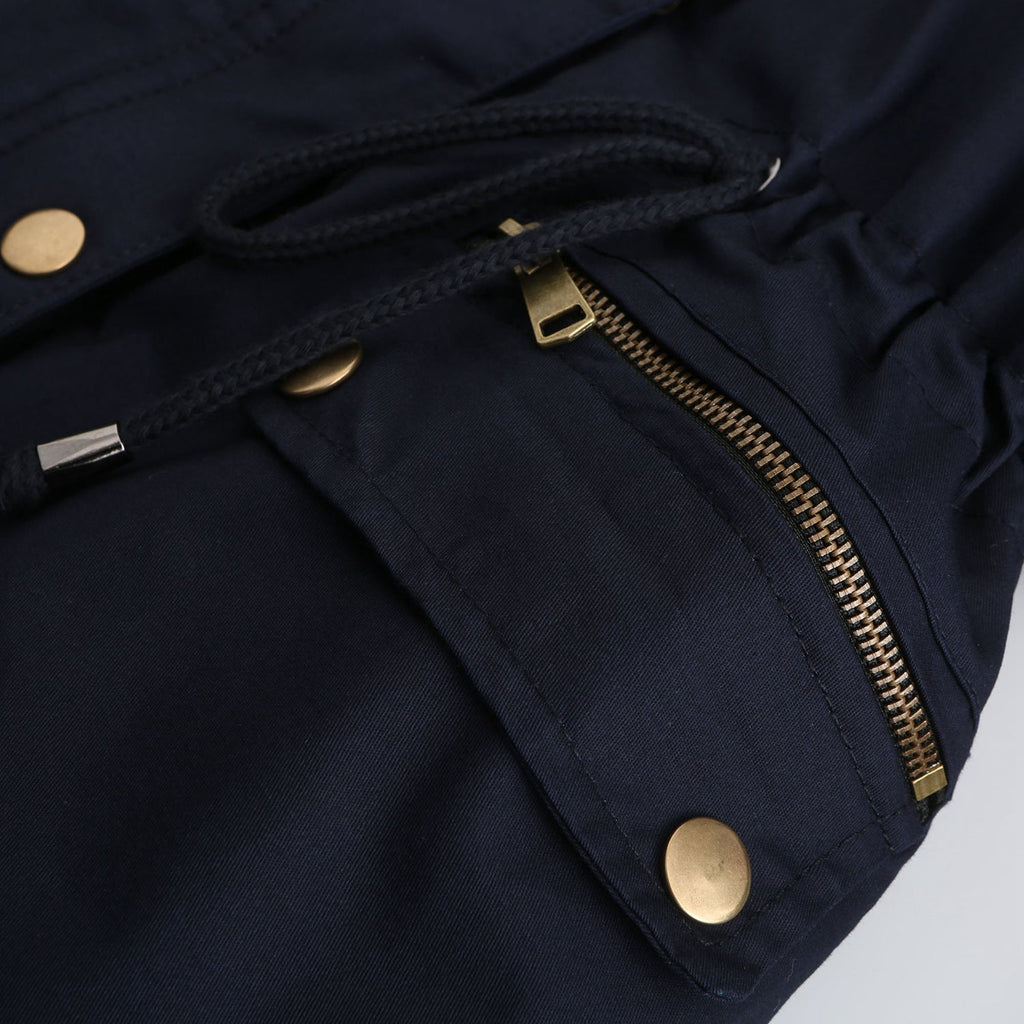 Fleece Lined Hooded Parka Jacket