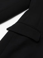 Solid Color Slimming Long Coat