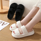 AmyVictoria™ – Cozy Fluffy Open-Toe Home Slippers