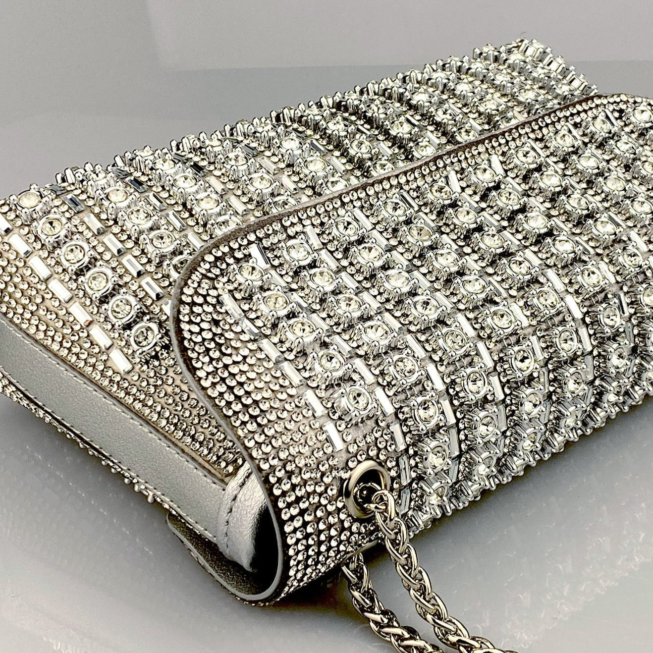 Chantal Clutch Bag with Diamond Detail