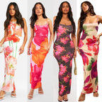 Lucía Elevated Women's Flower Briefs Maxi Dress Designer Edit