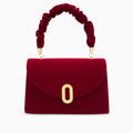 Red Velvet Handbag by Priscilla