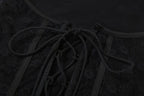 Ruffle mesh corset lace up mini dress  | Festival Outfits Women