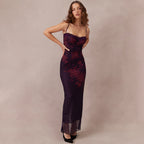 Sexy Sleeveless Ankle Length Maxi Dress.