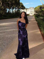 Milagros Exclusive Women's Evening Dress with Floral Appliqu��s Wear Edit