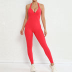 Open Back Sexy Halter Jumpsuit
