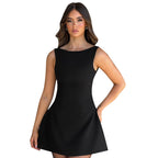 Karla Boutique Women's a Line Dress with Cut and Figure Shaping Design Everyday Luxe Edit