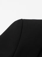 Solid Color Slimming Long Coat